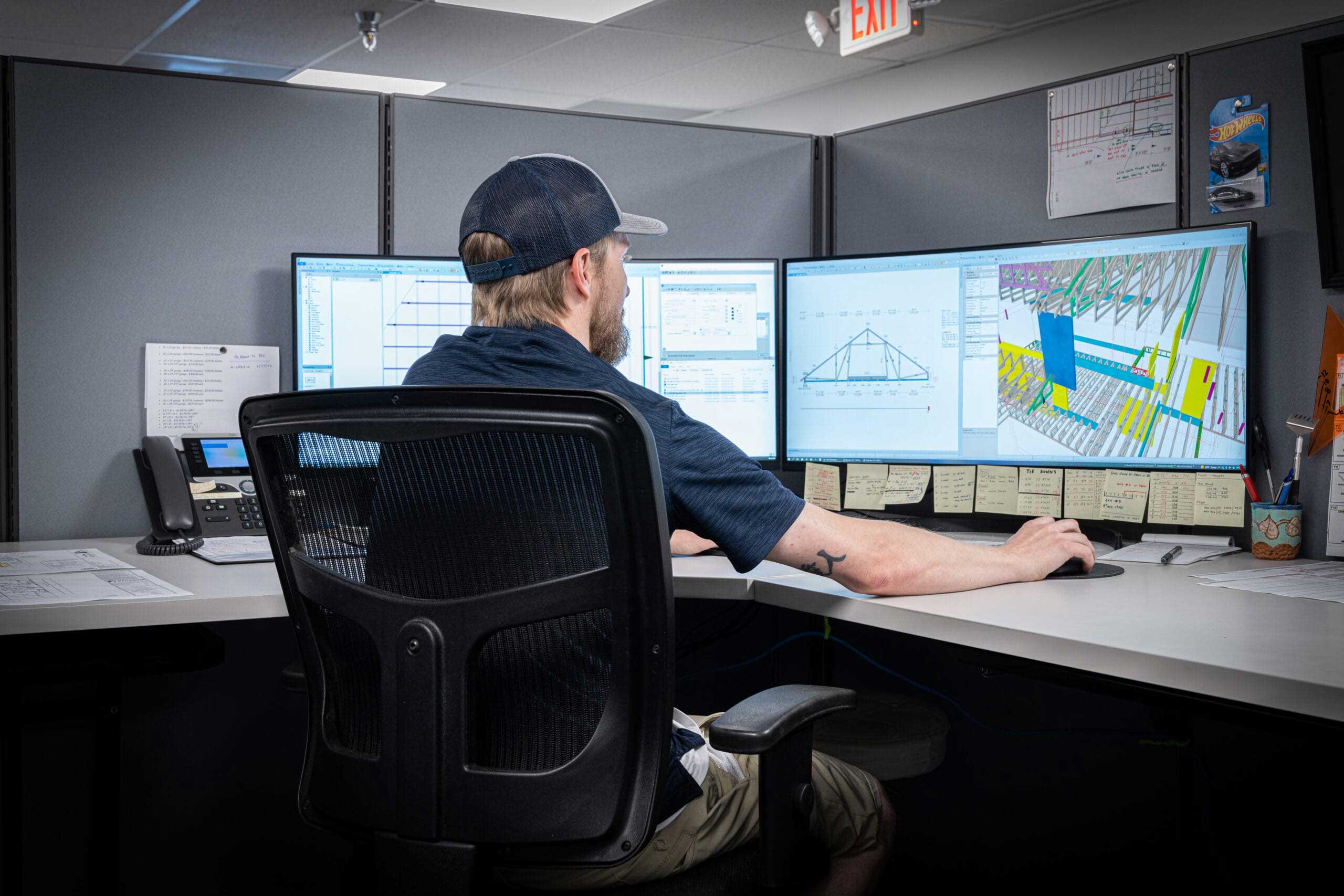 UFP Site Built designer working on structural truss design software
